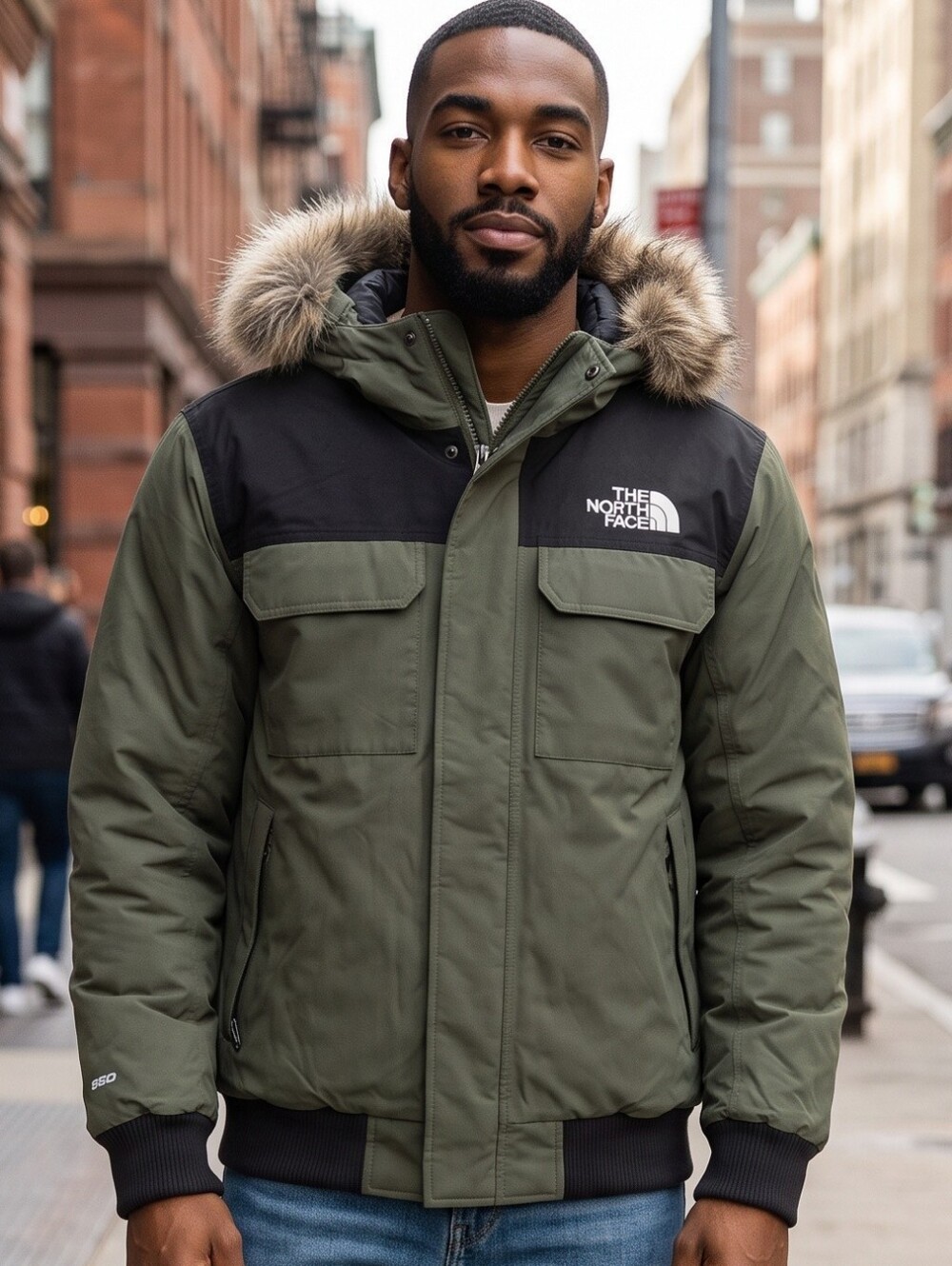 The North Face Gotham 600-Down Warm Insulated Jacket With Hood.. Size XL